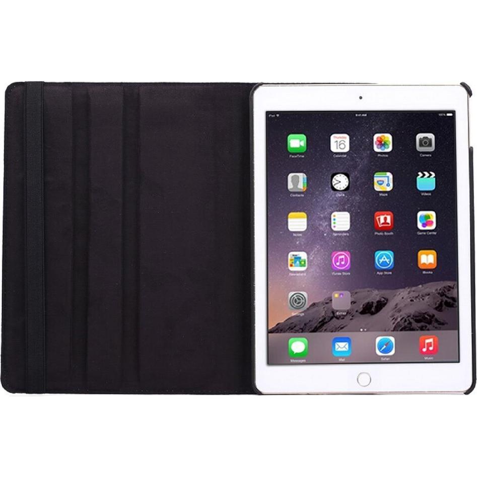 Protectorking Schutzhülle ebl ed Tempered für iPad 360T KLAR (iPad Air 2), Tablet Hülle, Schwarz