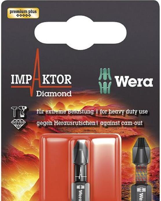 Produktbild Wera 851/1 IMP DC PH 2 x 25 mm SB (Kreuz Phillips PH)