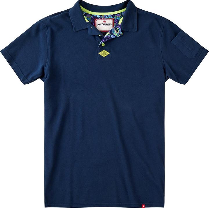 Joe Browns Contrast Button Pique Polo Shirt (S)