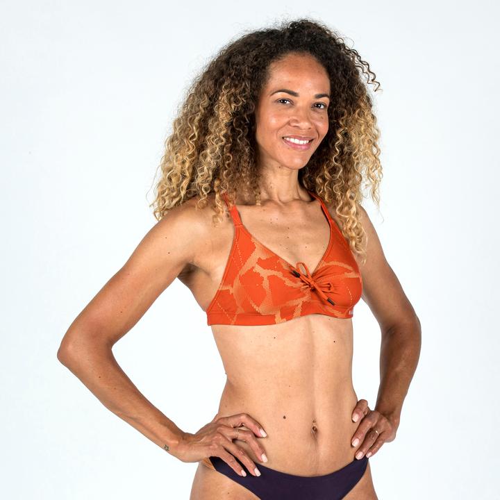 Actual product image Nabaiji Sports bikini top ladies ultra chlorine resistant - Jana Ice orange (Frequency band 38 (2600 MHz))