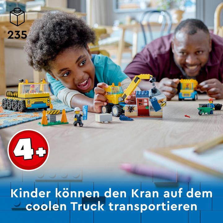 Produktbild LEGO Baufahrzeuge und Kran mit Abrissbirne (60391, LEGO City)