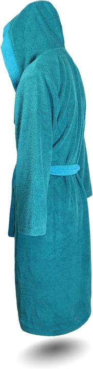 Produktbild Normani Damen Baumwoll-Bademantel mit Frottee, zweifarbig - OEKO-TEX® 100 - 8783 (4XL)