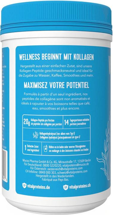 Image du produit Vital Proteins Peptides de collagène (1 pièce(s), Poudre, 284 g)