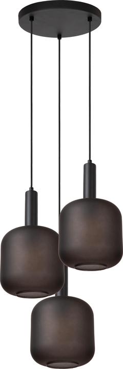 Actual product image Lucide hanglamp 3xe27 bruin/zwart glass (E27)