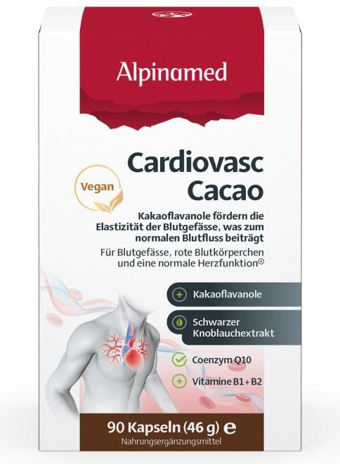 Image du produit Alpinamed Cardiovasc Cacao Caps 90 Pcs (90 pièce(s), Capsules, 93 g)