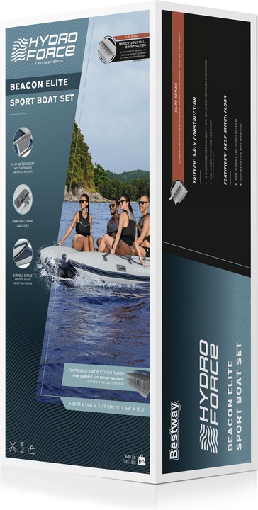 Actual product image Bestway Beacon Elite Sport Boat Set 335x160x47 (335 cm, 1 pers.)