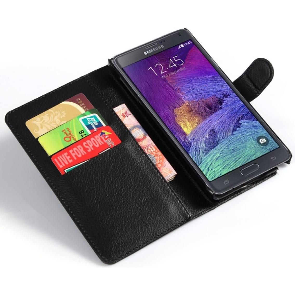 Thumbnail - Screenguard Samsung Galaxy Note4 Leather Guard Lederhülle (Samsung Galaxy Note 4), Smartphone Hülle, Schwarz