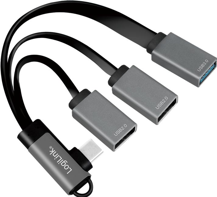 Produktbild LogiLink USB-C-Hub (USB-C, 3 Ports)