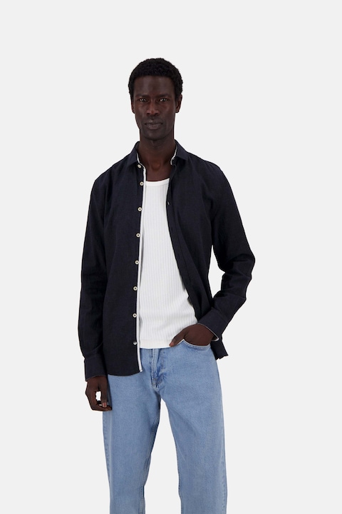 Produktbild Colours & Sons Langarmhemd Shirt-Linen Blend Kent (M)