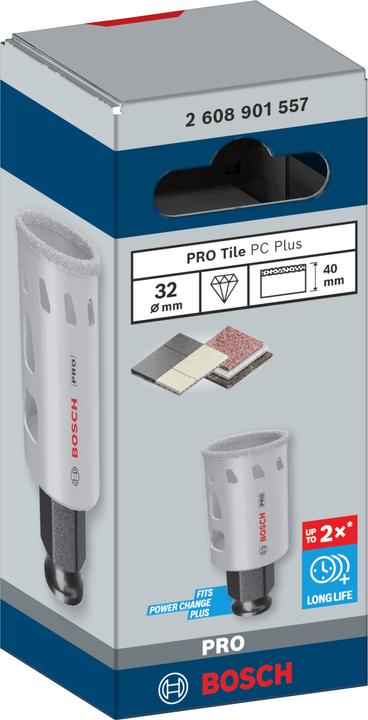 Produktbild Bosch Professional Zubehör PRO Tile PC Plus Lochsäge, 32 mm, HS (32 mm)