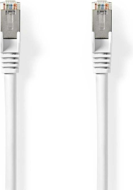 Produktbild Nedis Cat 8.1-Netzwerkkabel | S/FTP | RJ45 Stecker | RJ45 Stecker | 20.0 m | Rund | LSZH | Weiss | L (S/FTP, CAT8.1, 20 m)