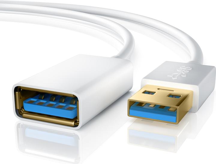 Produktbild Primewire USB 3.2 Gen1 Verlängerungskabel - USB Erweiterungskabel USB Verlängerung - bis zu 5 Gbit/s (2 m, USB 3.0)