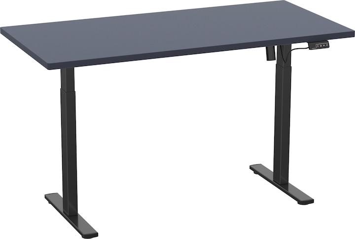 Produktbild VCM Schreibtisch verstellbar Lona 110x80 sw (110 x 80 x 71 cm)