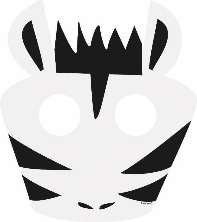 Produktbild Santex Pappmasken - Tiere (8St.)