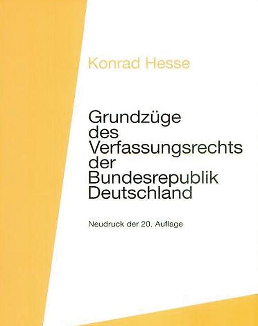 Produktbild Grundzüge des Verfassungsrechts der Bundesrepublik Deutschland (Deutsch, 1999)