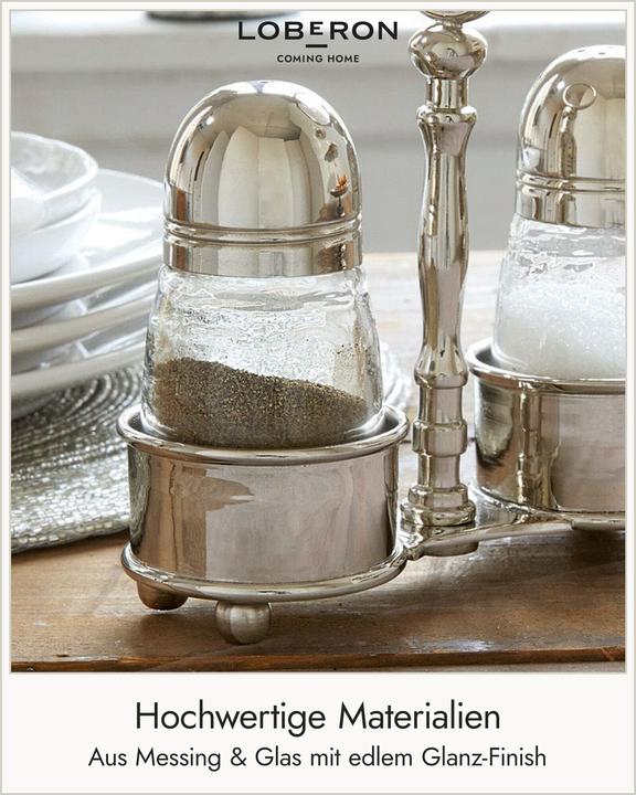 Produktbild Loberon Menage Beaune silber