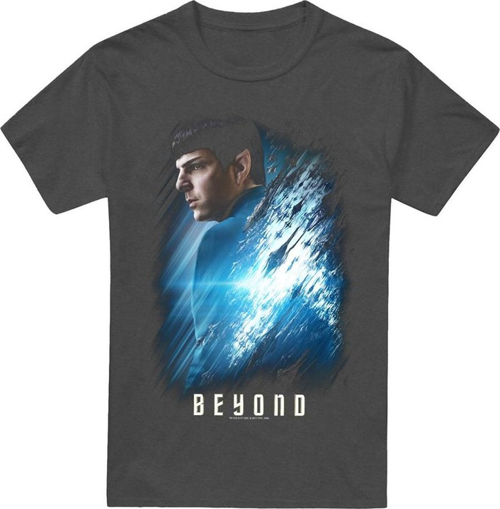 Star Trek Beyond Unisex Adult Spock Poster T-Shirt (L)