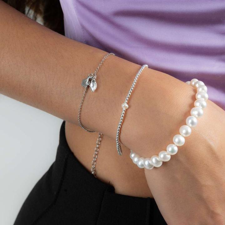Image du produit Bijouteria Bracelet (21 cm, Perle d'eau douce, Argent 925)