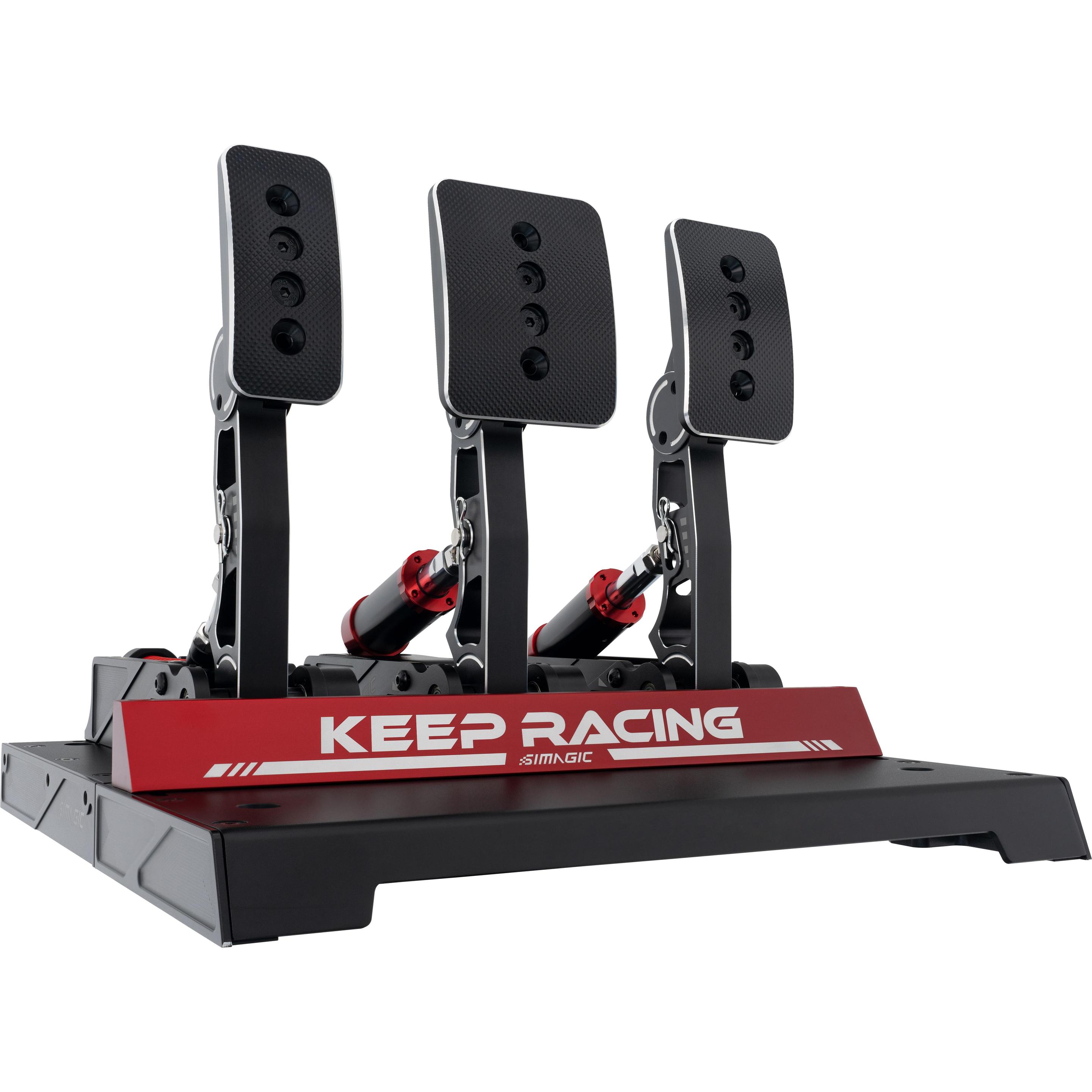 Simagic P1000 - 3er Pedalset (PC), Gaming Controller, Schwarz, Rot