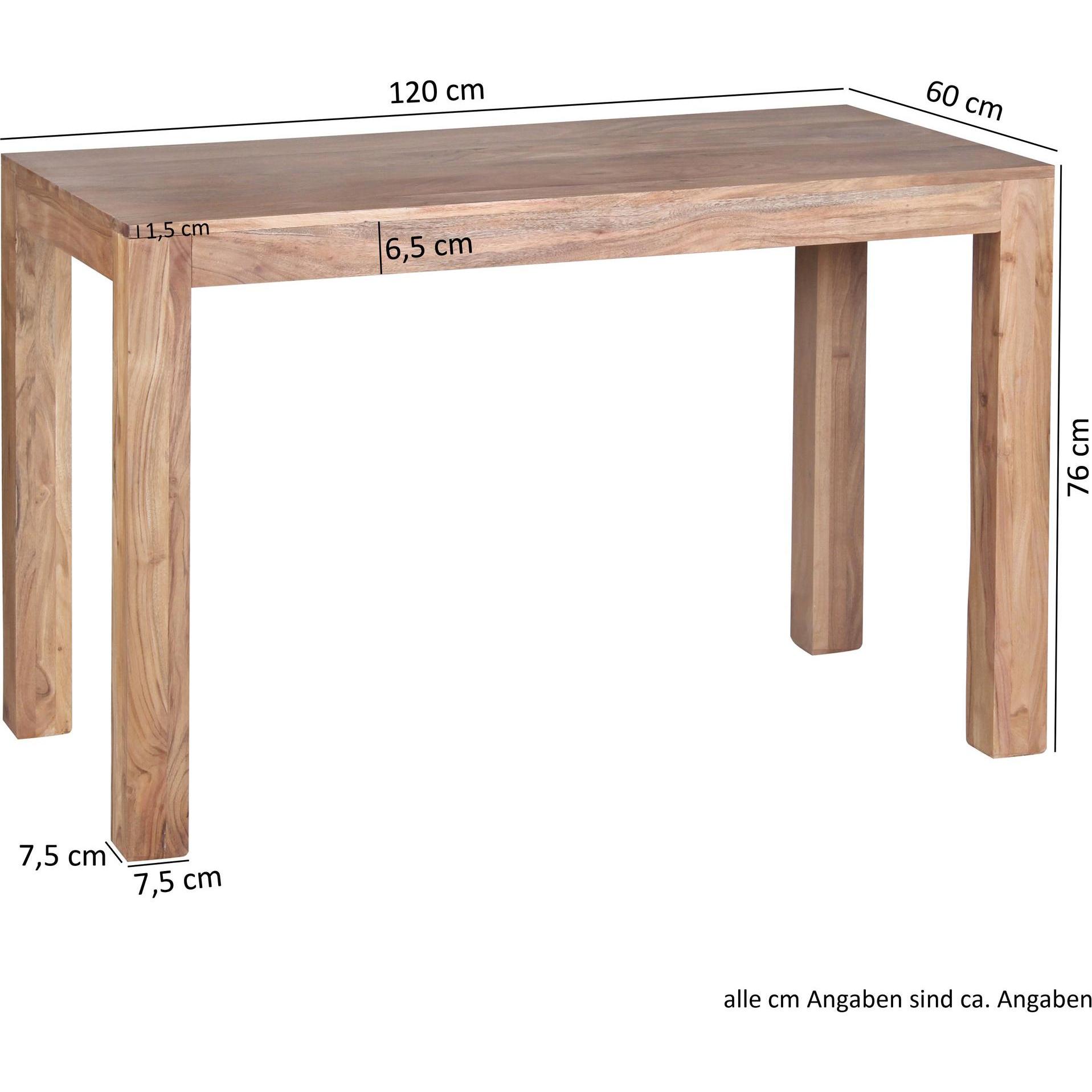Thumbnail - FineBuy, Esstisch, Esstisch Braun (120 x 60 x 76 cm)