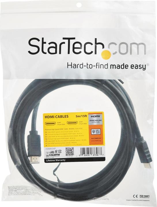 Produktbild StarTech HDMI (Typ A) — HDMI (Typ A) (5 m, HDMI, 2.0)