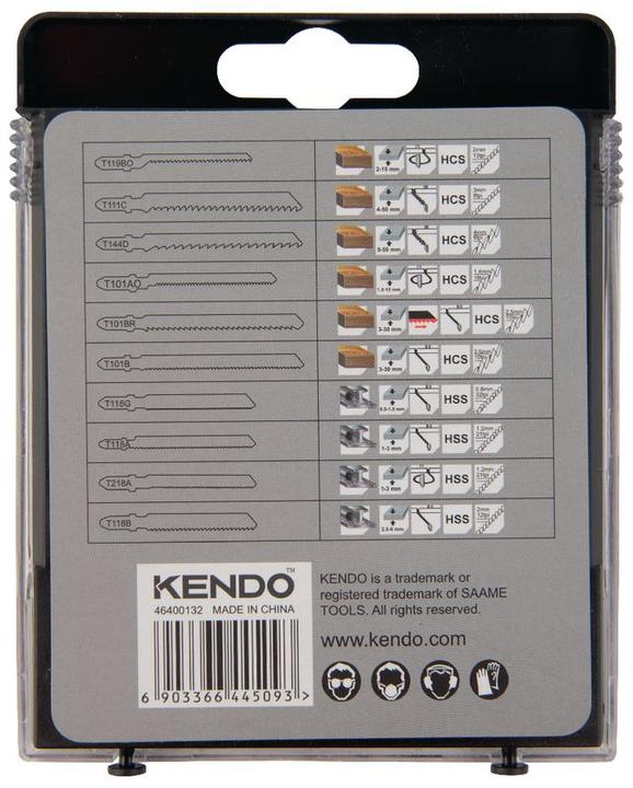 Produktbild Kendo Stichsägeblatt-Set 10-teilig, für Holz und Metall