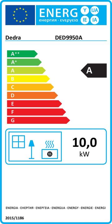 Energie-Label Dedra Dieselheizung 20 kW DED9950A (20000 W)