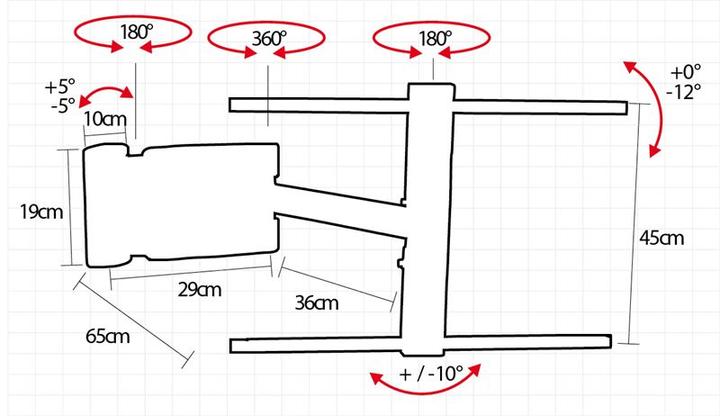Image du produit OMB Support écran 32-55" 25Kg extra plat (Mur, 25 kg, 32" - 55")