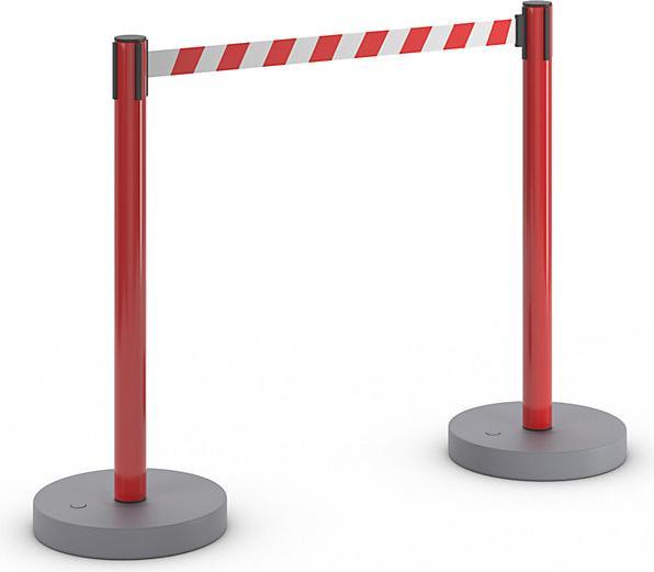 Immagine prodotto kaiserkraft Paletti di barriera per cinture, PU 2 pezzi.