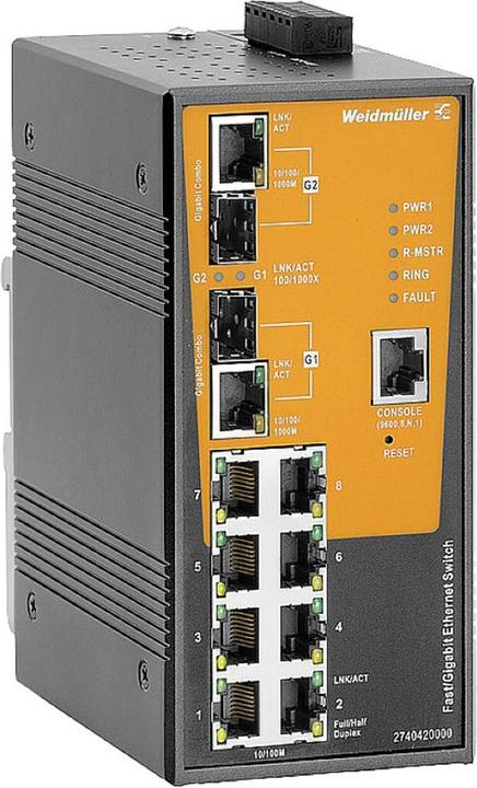 Immagine prodotto Weidmüller IE-SW-AL10M-8TX-2GC (10 porte)