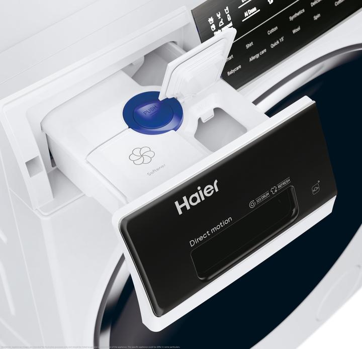 Produktbild Haier HW90BD14979EUGIT Frontlader-Waschmaschine 9 kg 1400 U/min Weiss (9 kg, Links)