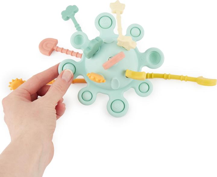 Actual product image Bieco Silicone activity toy eucalyptus