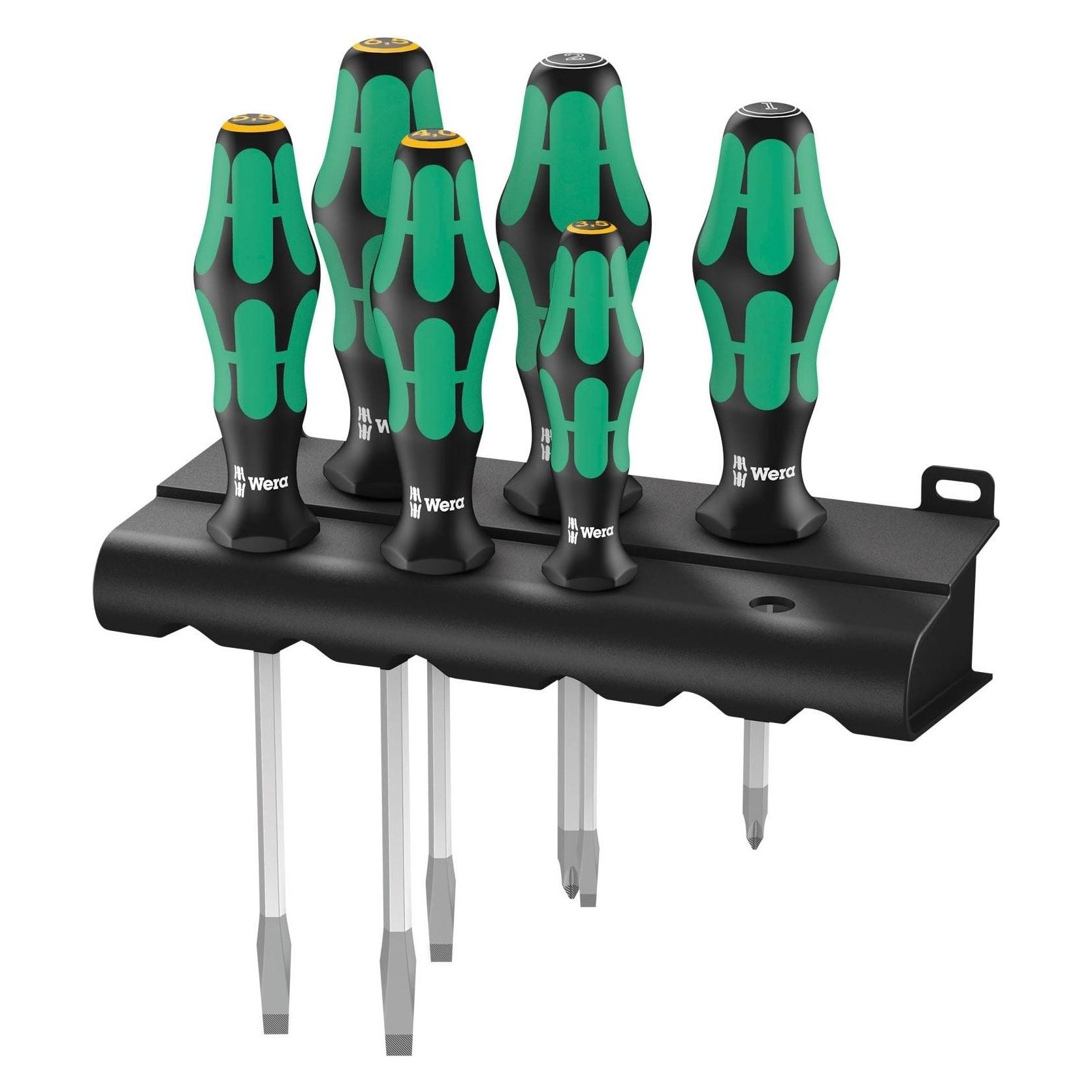 Wera, Schroevendraaiers, Werkplaats Schroevendraaierset (Kruisvormig PZ, Schroeven met sleufkop)