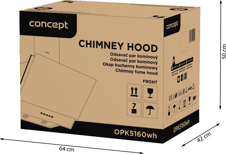 Produktbild Concept Konzept OPK5160WH (Wandhaube)