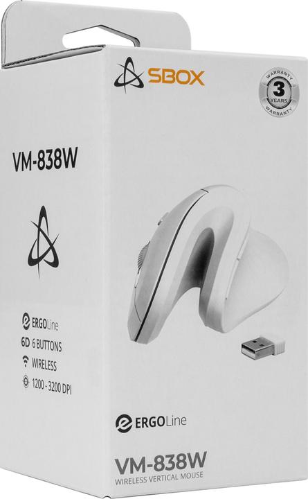 Actual product image Sbox VM-838W Vertical Wireless White (Wireless)