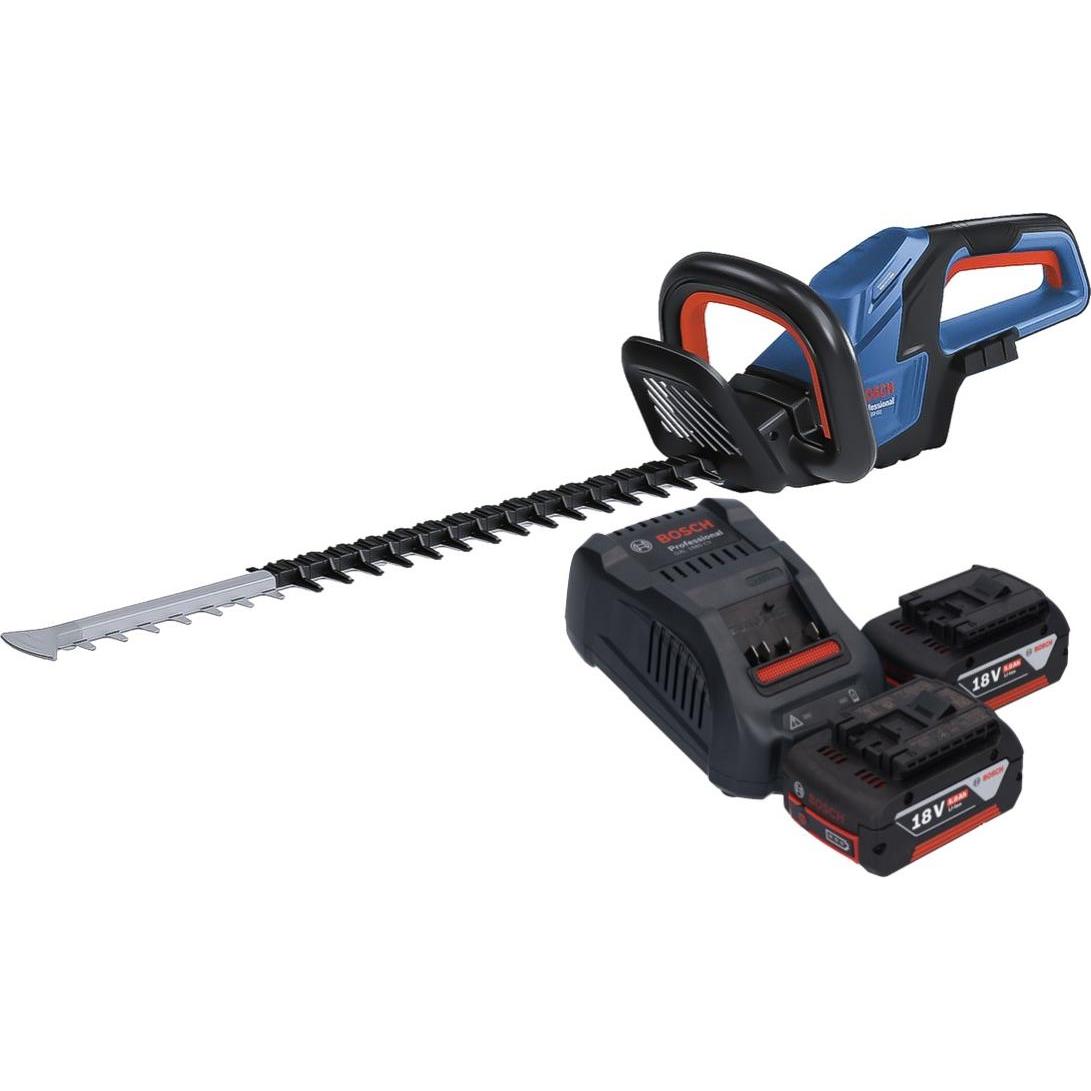 Thumbnail - Bosch Professional, Heckenschere, Bosch GHE 18V-60 Professional Akku Heckenschere 18 V 60 cm Brushless + 2x Akku 5,0 Ah ...