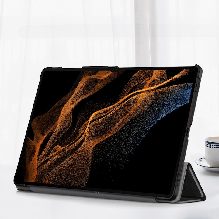 Immagine prodotto Cover-Discount Galaxy Tab S9 Ultra - Custodia Smart Tri-fold nera (Galaxy Tab S9 Ultra)