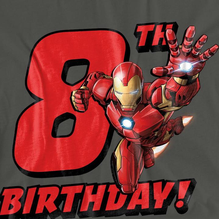 Produktbild Iron Man TShirt 8 Geburtstag (M)