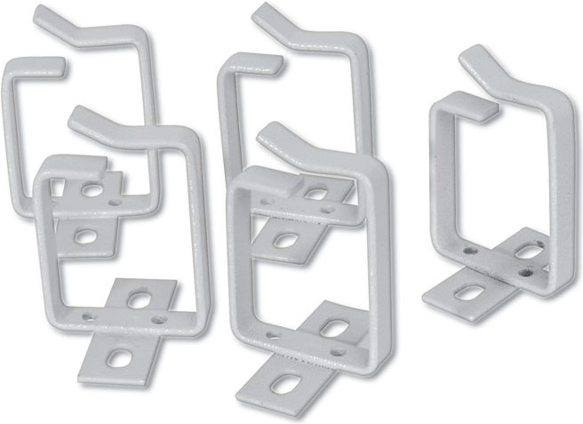 Actual product image Digitus DN-19 ORG-1 Cable guide bracket 44mmx60mm grey RAL7035, set of 10 pieces