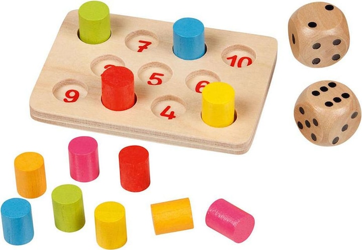 Actual product image Goki Mini dice game Shut the box (German)