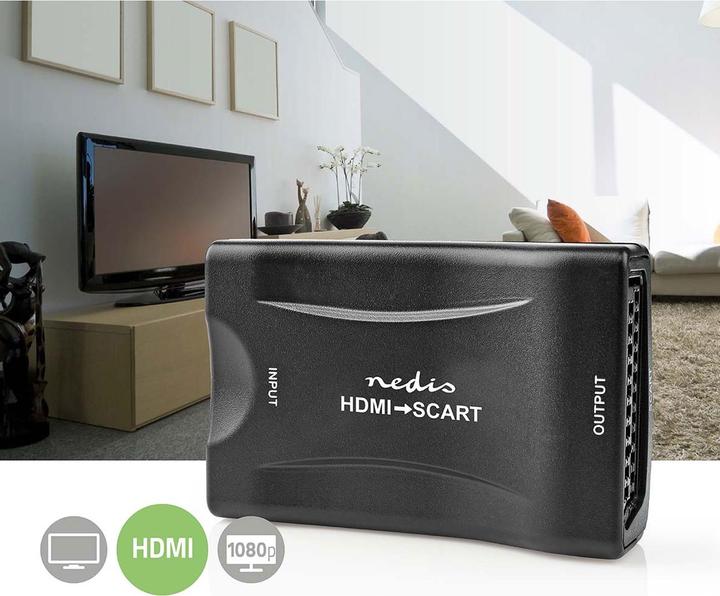 Immagine prodotto Nedis Convertitore HDMI ™ Ingresso HDMI™ Jack SCART 1-Way 1080p 1.2 Gbps ABS Nero