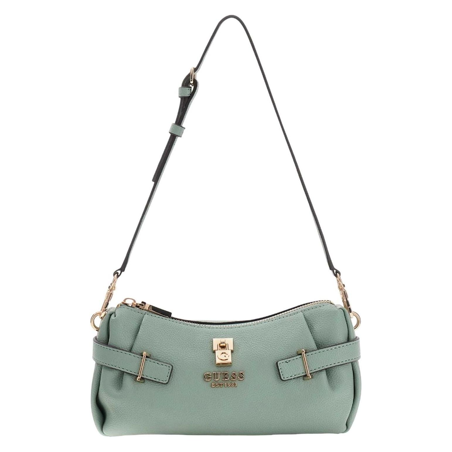 Guess, Damen, Handtasche, Yesba Mini Top Zip Bag, Grün