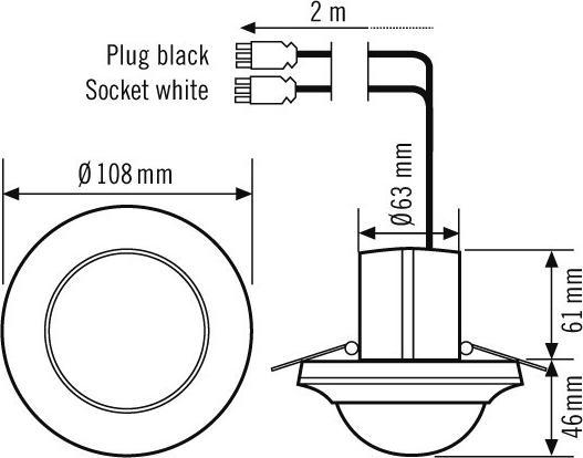 Produktbild Esylux Decken-Präsenzmelder (24 m)