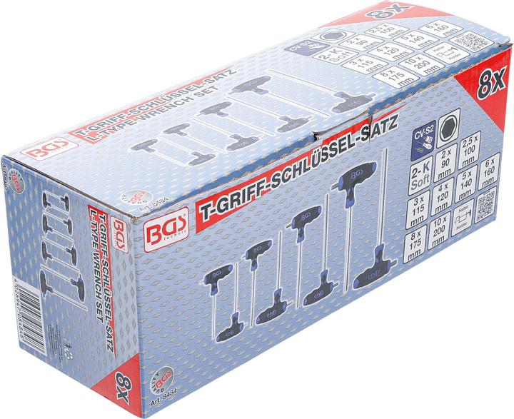 Actual product image BGS L-Type Wrench Set internal Hexagon 2 - 10 mm 8 pcs.