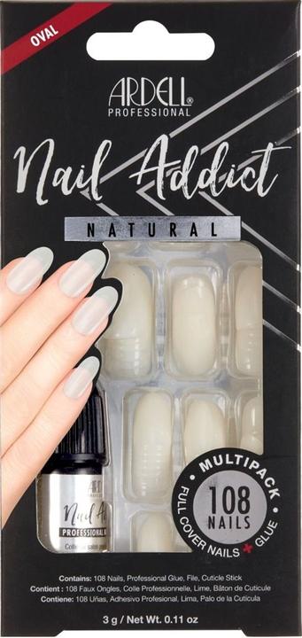Produktbild Ardell Nail Addict Natural Multipack Oval 108 Stk