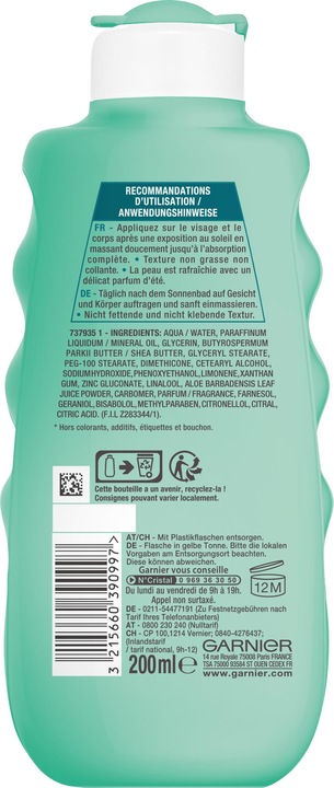 Immagine prodotto Garnier Ambre Solaire After Sun (Crema, 200 ml)