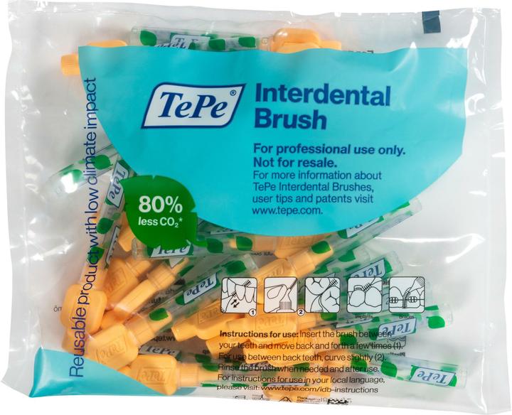 Produktbild TePe Interdentalbürste - extra weich hellorange (25 x, 0.45 mm)