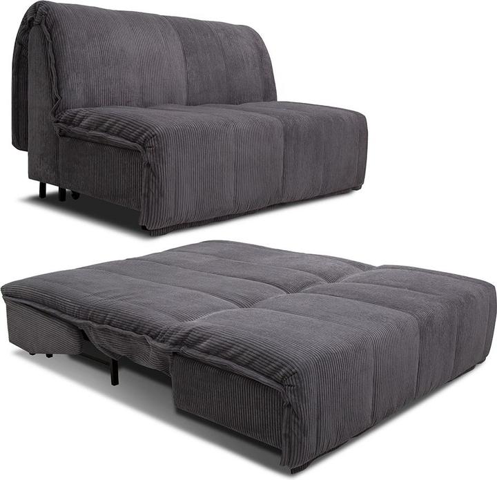 Actual product image VitaliSpa Sofa "Malta", Grau, 148 cm mit Schlaffunktion