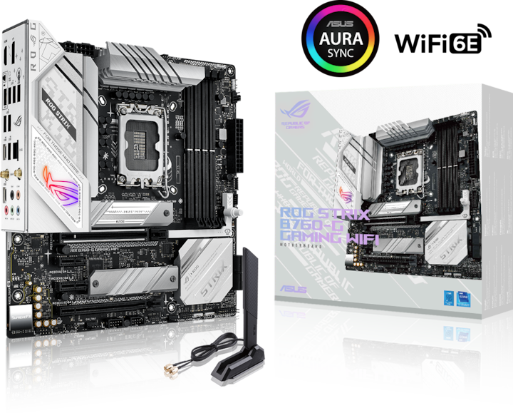 Immagine prodotto ASUS ROG STRIX B760-G GAMING WIFI (LGA 1700, Intel B760, mATX)
