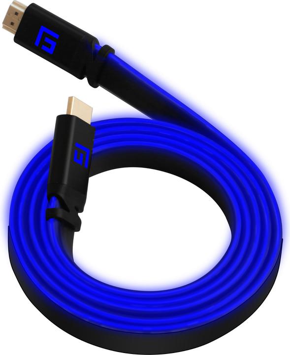 Produktbild Floating Grip HDMI Kabel High Speed 8K/60Hz LED 1.5m blau (1.50 m)